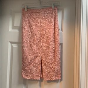 NWT pink lace aqua brand skirt
